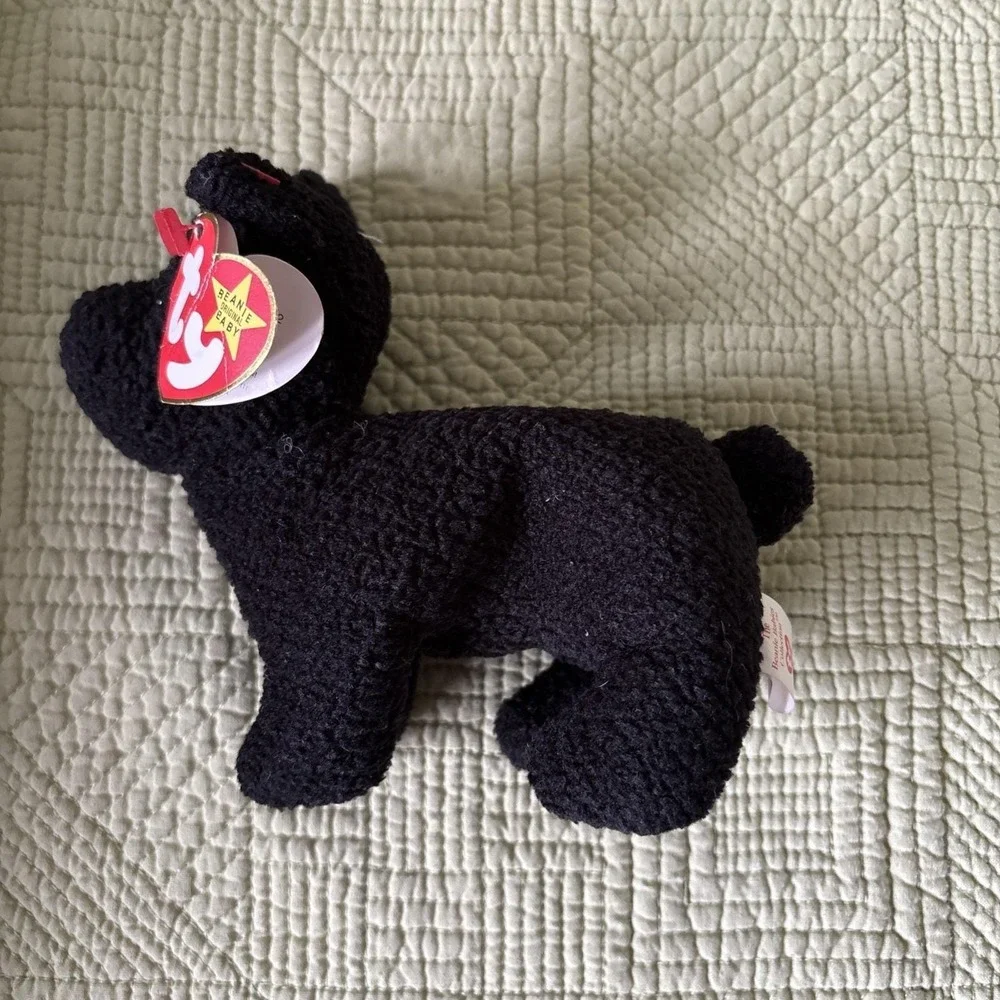 Vtg TY Beanie Baby Scottie The Terrier Black Dog 1996 PVC Pellets 4102 NWT
